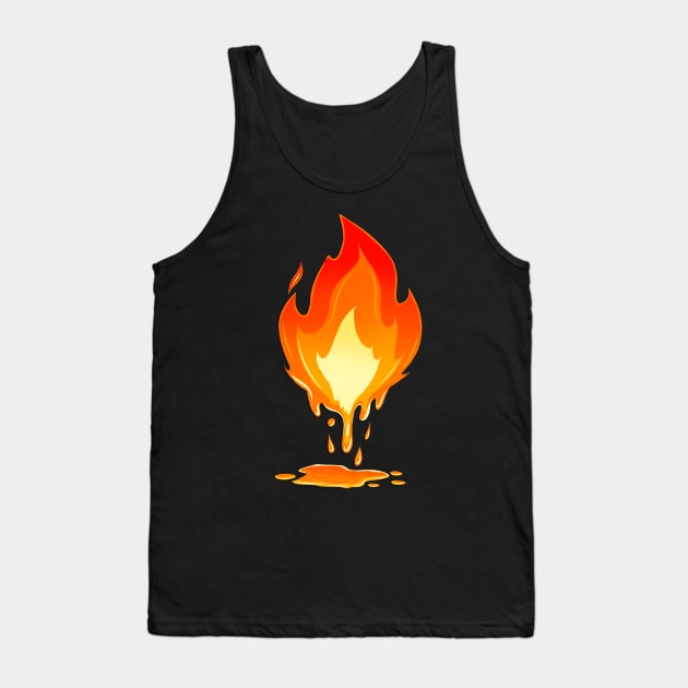 Fire Tank Top by Floridart